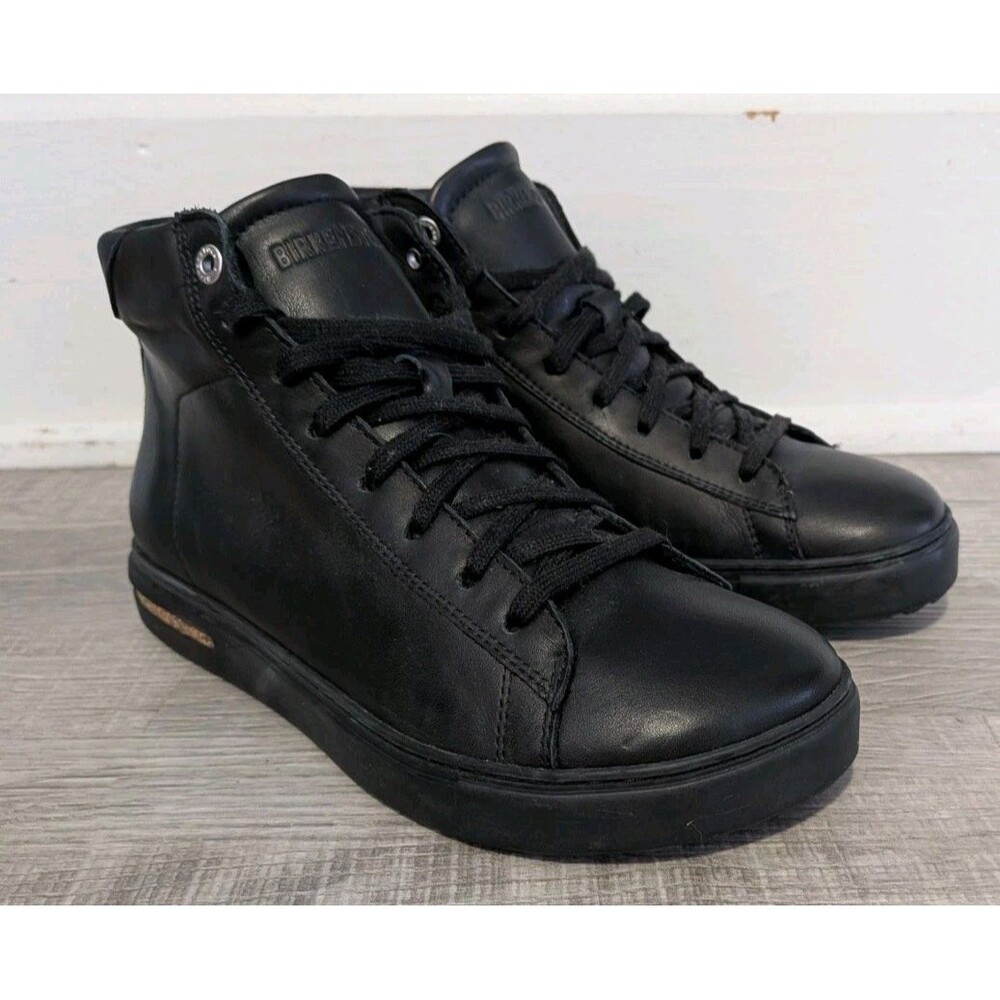 Birkenstock Bend Mid Black Leather High Top Sneakers Women’s Sz 39 US 8